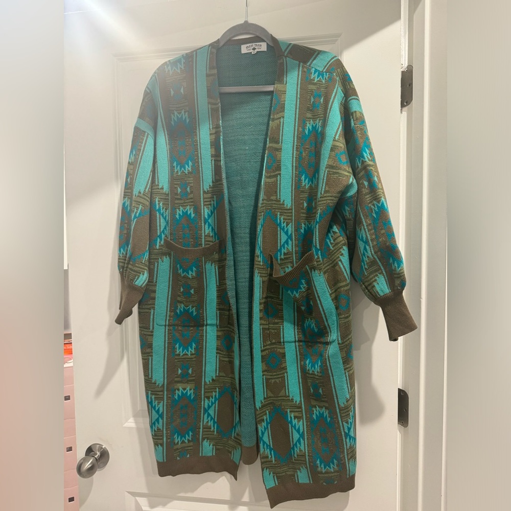 Crazy Train Long Cardigan XL